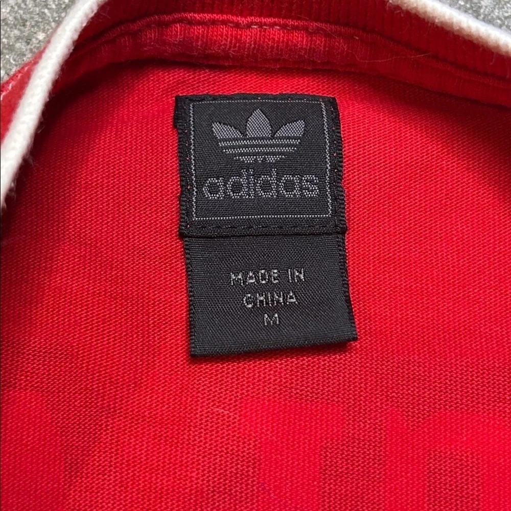 Adidas Red England Flag Men's Tee